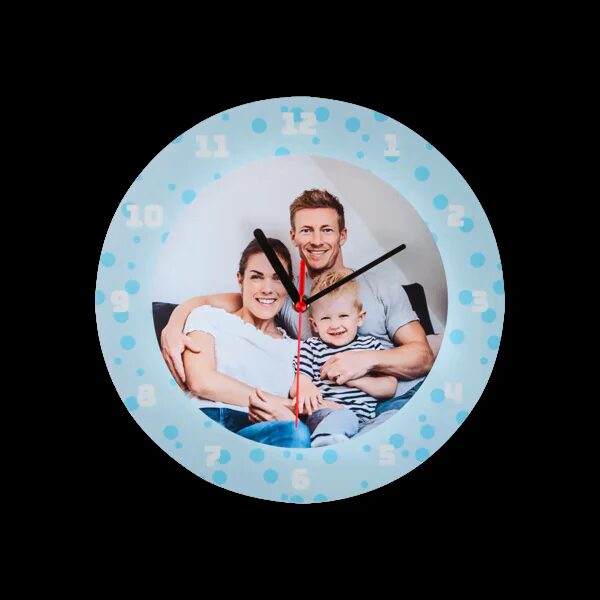 klok-met-foto-uurnotatie-0-600 Klokken - Afbeelding 1